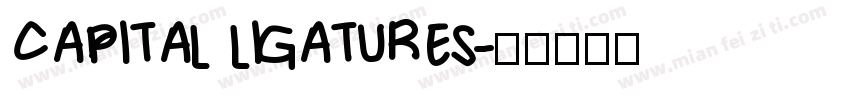 Capital ligatures字体转换